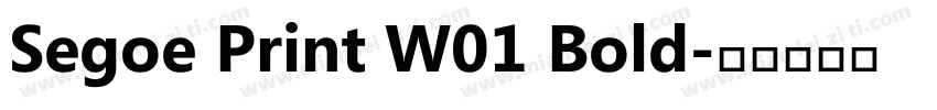 Segoe Print W01 Bold字体转换